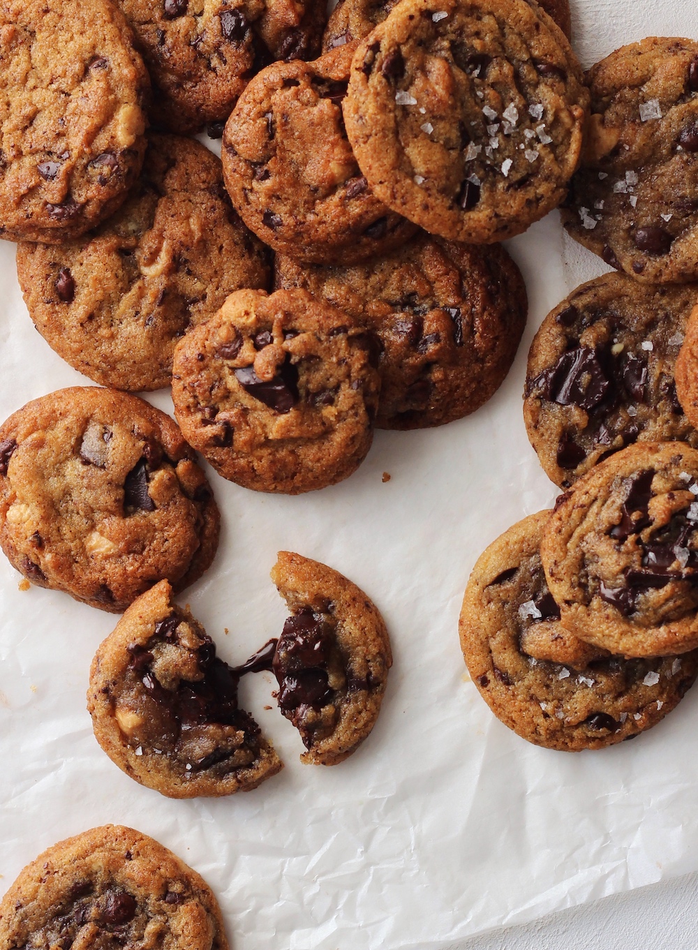Peanut Butter Chocolate Chunk Cookies 'til golden brown