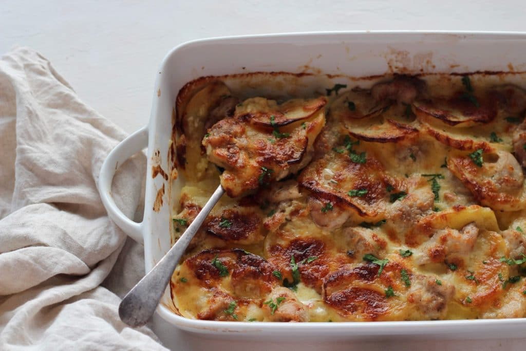 Creamy Chicken & Potato Bake – 'til golden brown