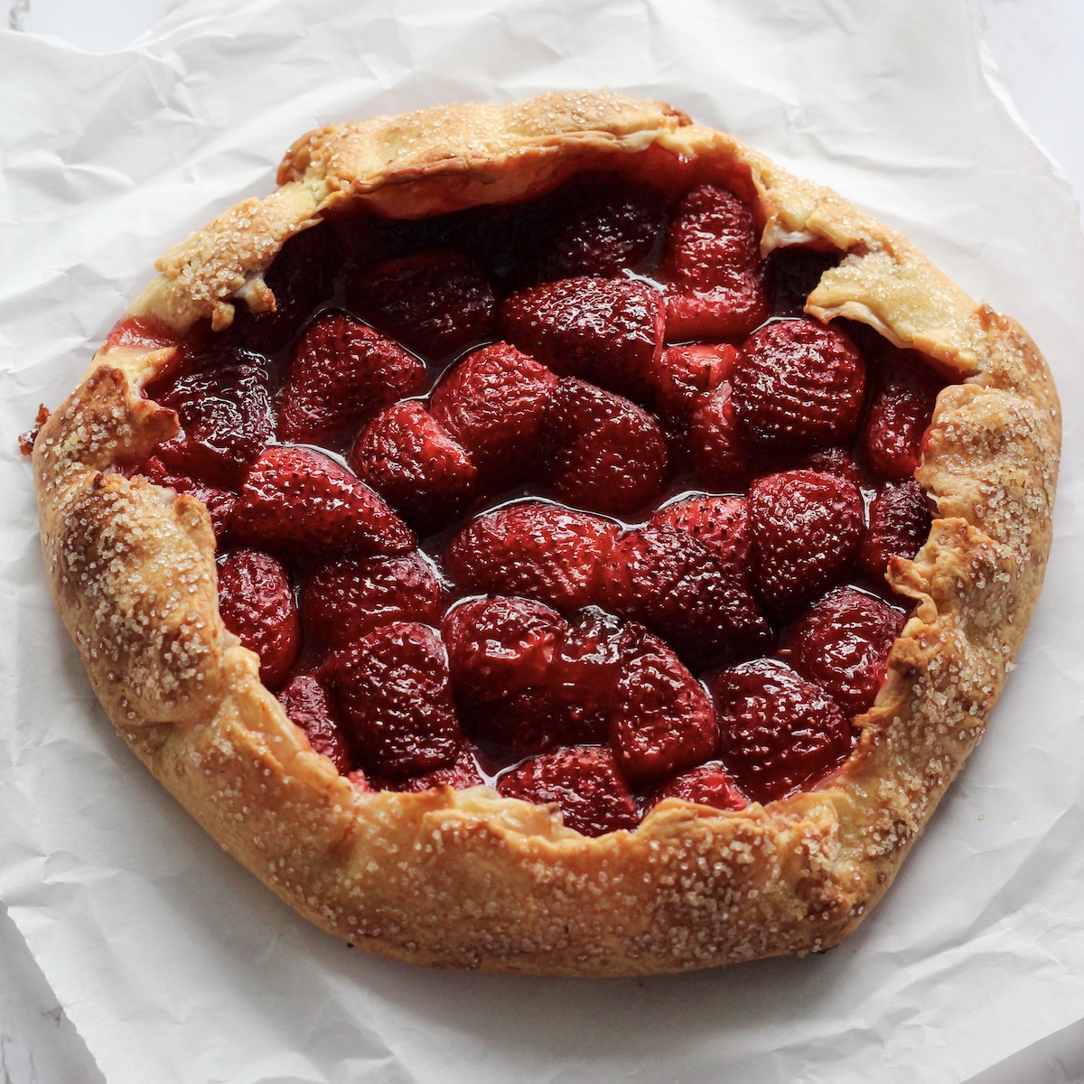 Baked Strawberry Galette